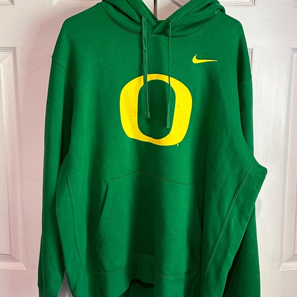 Oregon Ducks Nike Primetime Club Fleece Pullover Hoodie - Green NWOT XL - Picture 2 of 6